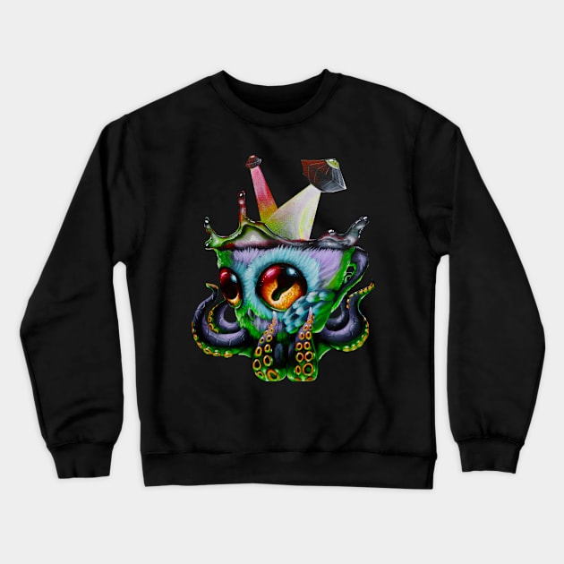 octowlmug alien Crewneck Sweatshirt by Artelies202